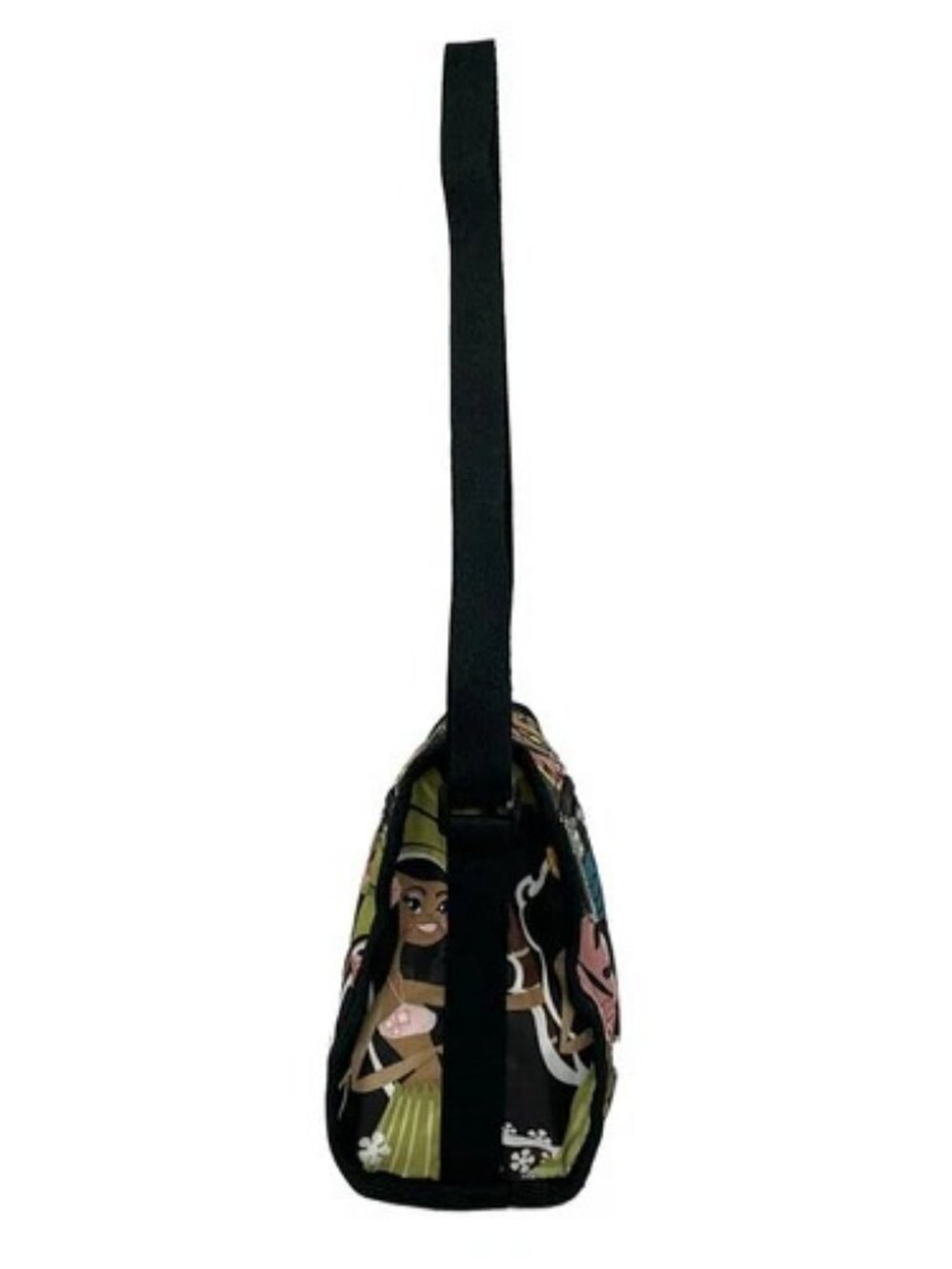 LESPORTSAC Black Yellow Multi Respo Nylon Shoulder Bag - Picture 4 of 9